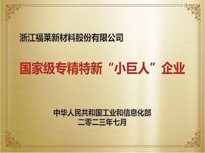 国家级专精特新“小巨人”企业